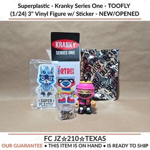 Superplastic - Kranky Series One - TOOFLY (1/24) 3" Vinyl Figure w/ Sticker.....